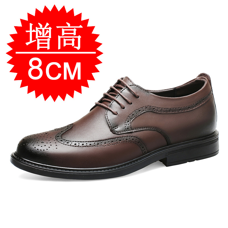 Men'S Shoes With Height Increase - Chaussures invisibles rehaussantes pour hommes, 8