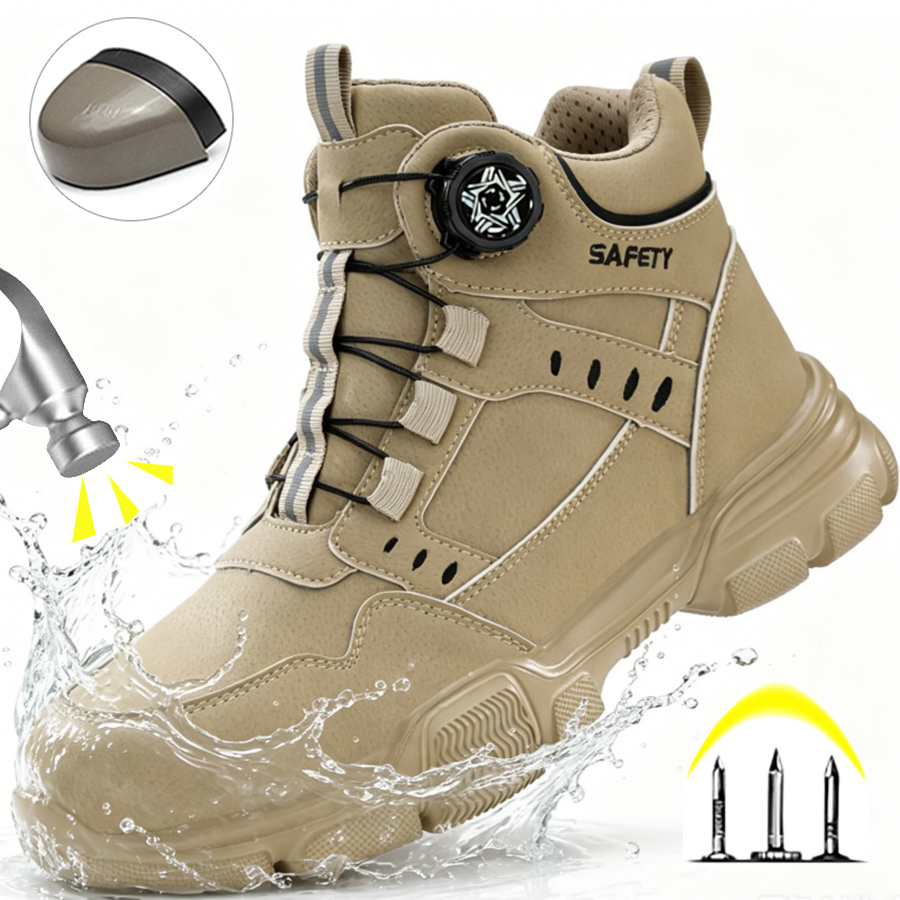Men'S Shoes Water Resistant - Bottes de travail pour hommes, à