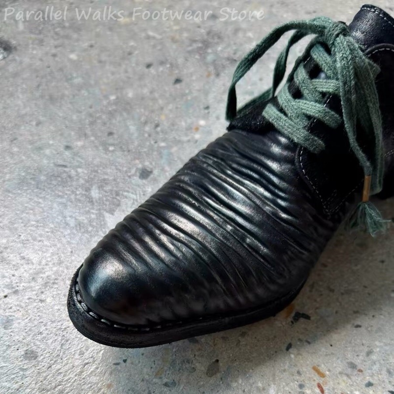 Chaussures Derby plissées en c - Men'S Shoes Smart avis et prix