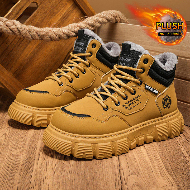Bottes montantes en velours po - Men'S Shoes With Height Increase avis et prix